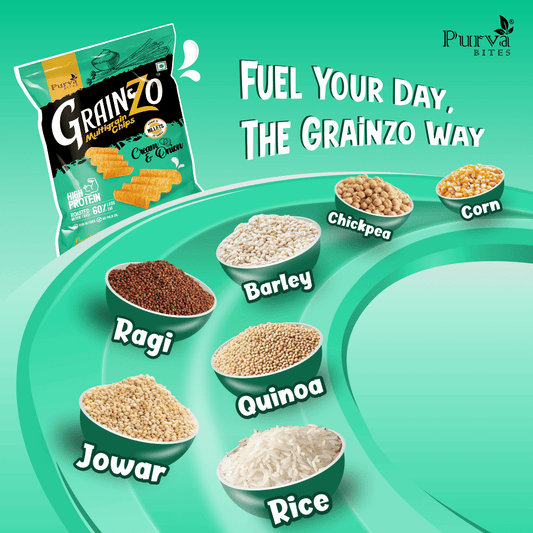 Grainzo Cream & Onion Multigrain Chips