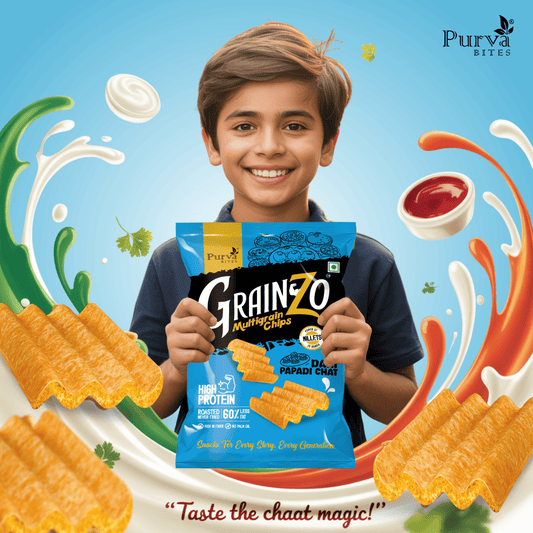 Grainzo Dahi Papadi Multigrain Chips