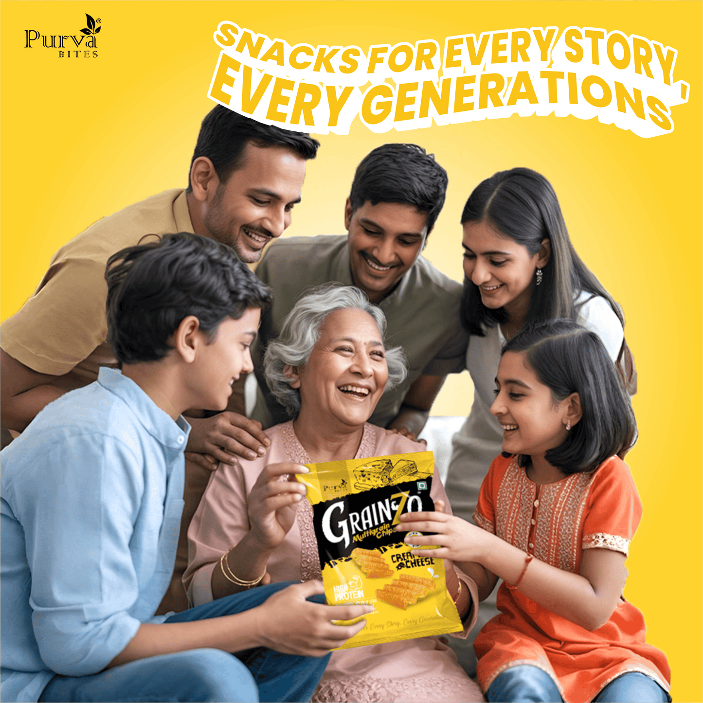 Grainzo Creamy Cheese Multigrain Chips