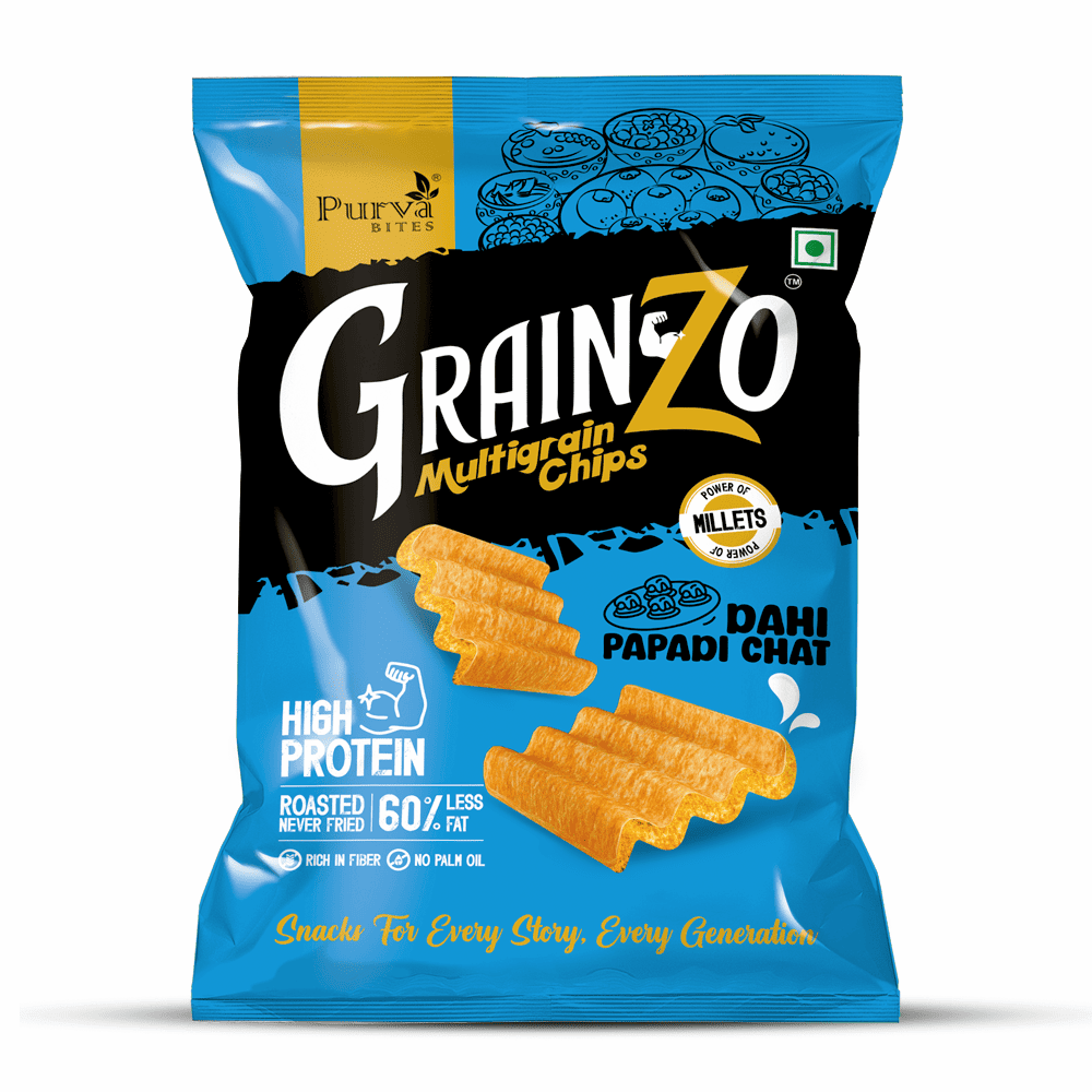 Grainzo Dahi Papadi Multigrain Chips