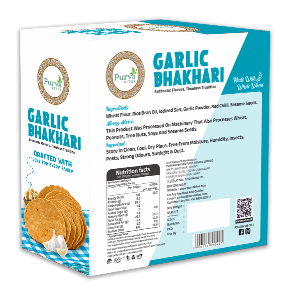 ROASTED GARLIC BHAKHRI