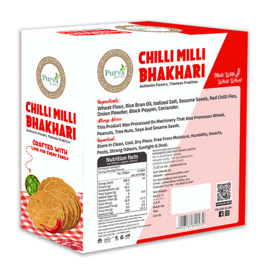 ROASTED CHILLI MILLI BHAKHRI