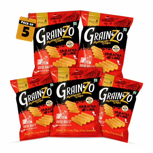 Grainzo  Sriracha Lime Multigrain Chips