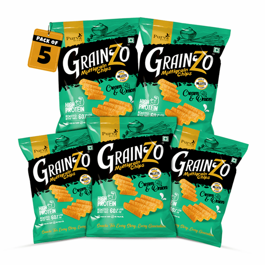 Grainzo Cream & Onion Multigrain Chips