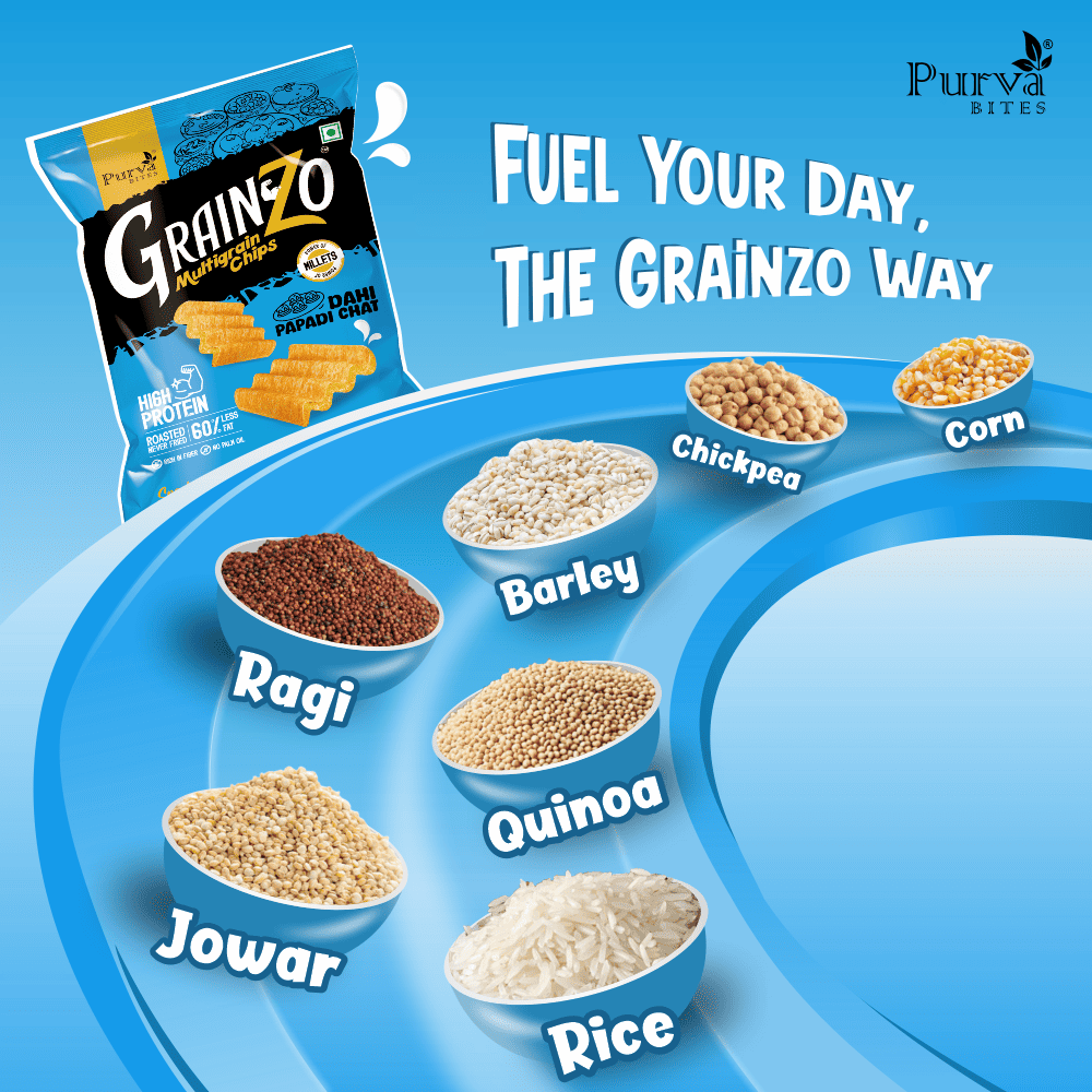 Grainzo Dahi Papadi Multigrain Chips