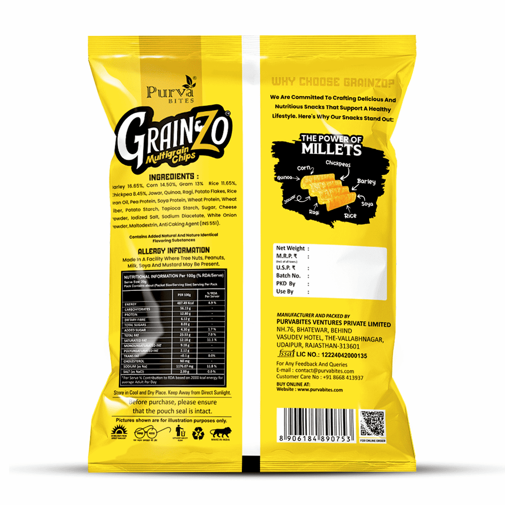 Grainzo Creamy Cheese Multigrain Chips