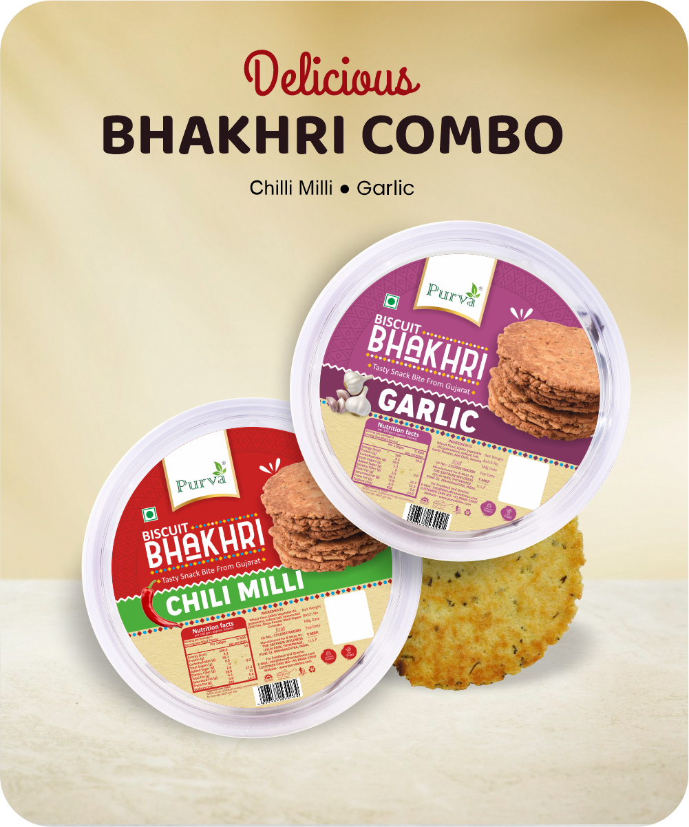 DELICIOUS BHAKHRI COMBO (GARLIC & CHILLI MILLI)