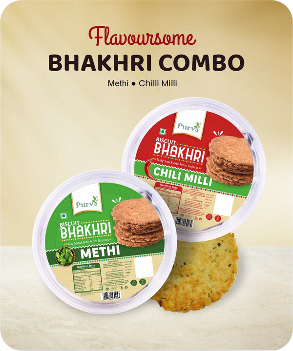 Crispy Bhakhri Combo (Chilli Milli & Methi)
